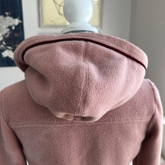 Y2K Paul Frank Sherpa Lined, Mauve Fleece jacket with zipper and wooden button - Picture 8 of 14